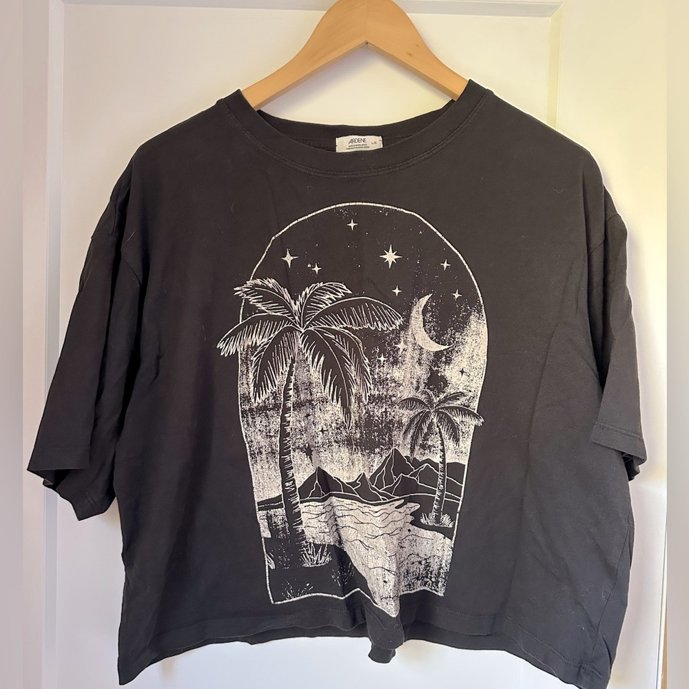 Ardene | Black Cropped Boxy Tee